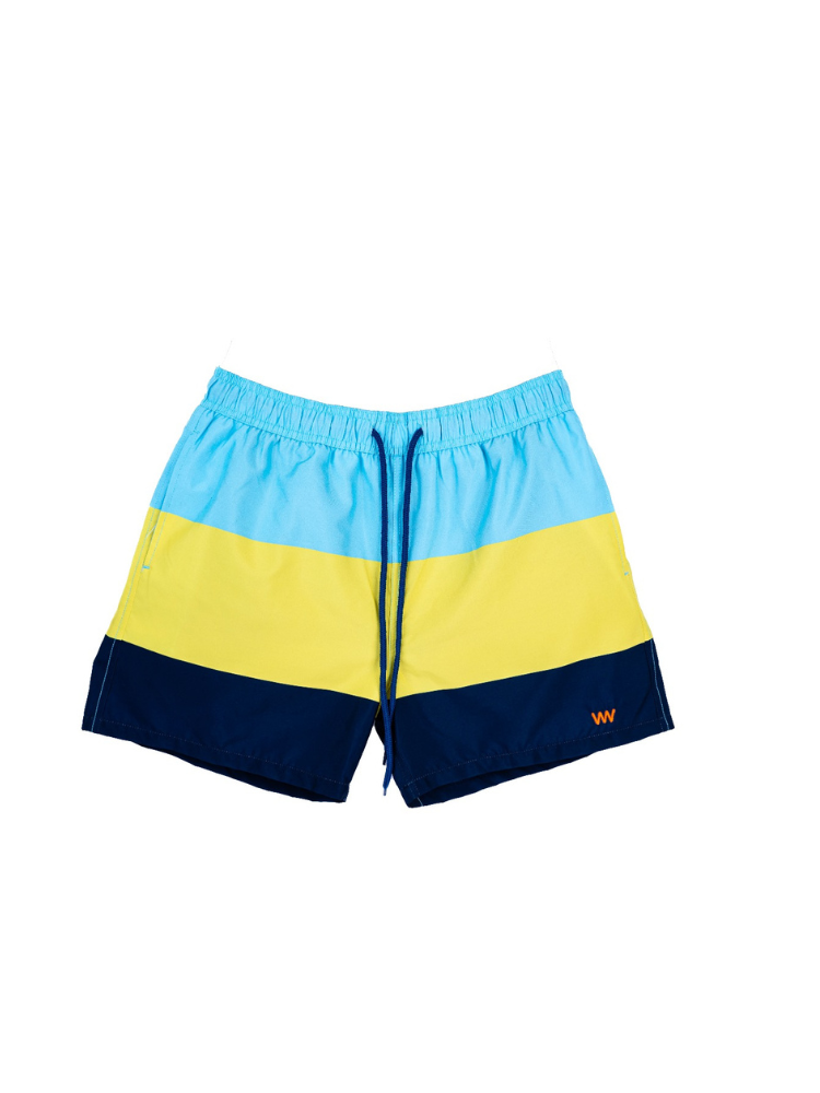 Men's Shorts Blue/Lime & Navy - TBH - The Brand Hub