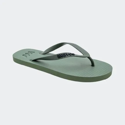 Waves Dusty Khaki Unisex Slipper