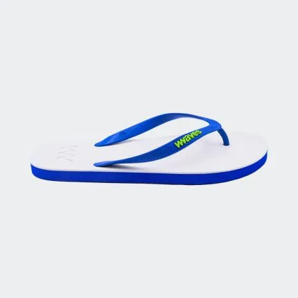 Waves Blue White Mens Slipper