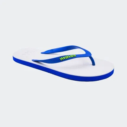 Waves Blue White Mens Slipper