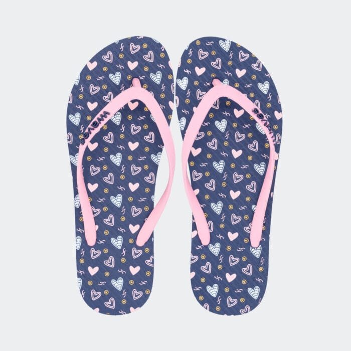 Waves Blue and Pink Heart PNT