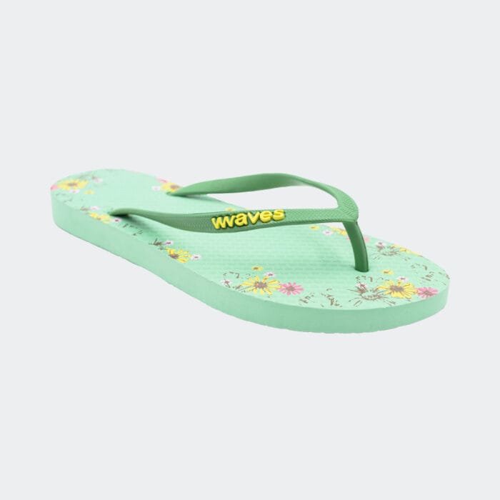 Waves Green Floral PNT