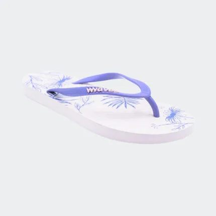 Waves White and Blue Floral PNT